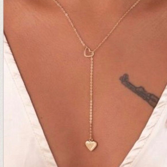 boutique Jewelry - Last 1!✨ Heart shaped lariat necklace